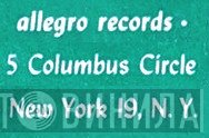 Allegro Records  - Винил CD и Кассеты лейбла Allegro Records (5) на сайте МаркетВинила