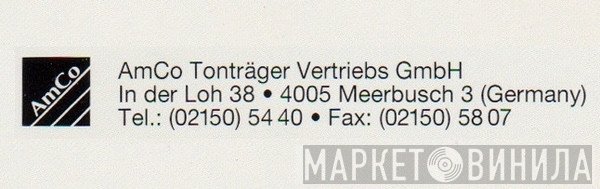 AmCo Tonträger Vertriebs GmbH - Винил CD и Кассеты лейбла AmCo Tonträger Vertriebs GmbH на сайте МаркетВинила