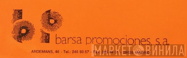 Barsa Promociones - Винил CD и Кассеты лейбла Barsa Promociones на сайте МаркетВинила