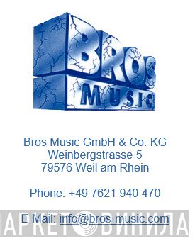 Bros Music GmbH & Co. KG - Винил CD и Кассеты лейбла Bros Music GmbH & Co. KG на сайте МаркетВинила