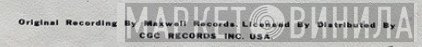 CGC Records Inc. - Винил CD и Кассеты лейбла CGC Records Inc. на сайте МаркетВинила
