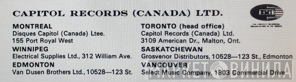 Capitol Records (Canada) Ltd. - Винил CD и Кассеты лейбла Capitol Records (Canada) Ltd. на сайте МаркетВинила