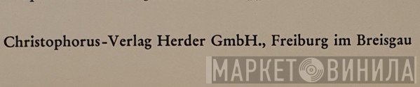 Christophorus-Verlag Herder GmbH - Винил CD и Кассеты лейбла Christophorus-Verlag Herder GmbH на сайте МаркетВинила