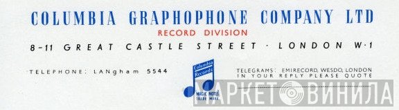 Columbia Graphophone Company Ltd. - Винил CD и Кассеты лейбла Columbia Graphophone Company Ltd. на сайте МаркетВинила