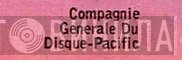Compagnie Generale Du Disque - Pacific - Винил CD и Кассеты лейбла Compagnie Generale Du Disque - Pacific на сайте МаркетВинила