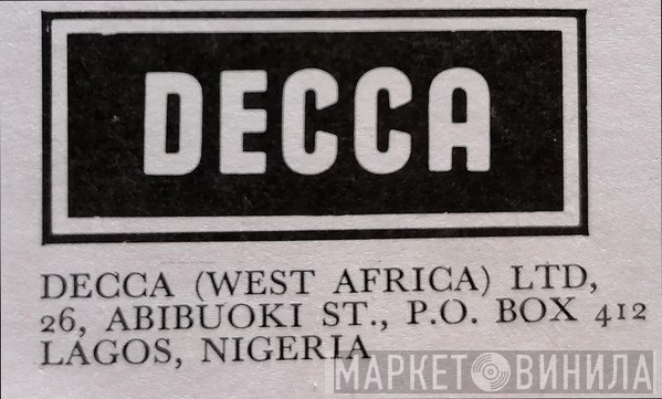Decca (West Africa) Limited - Винил CD и Кассеты лейбла Decca (West Africa) Limited на сайте МаркетВинила