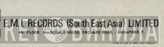 E.M.I. Records (South East Asia) Limited - Винил CD и Кассеты лейбла E.M.I. Records (South East Asia) Limited на сайте МаркетВинила