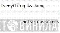 Everything As Dung - Винил CD и Кассеты лейбла Everything As Dung на сайте МаркетВинила