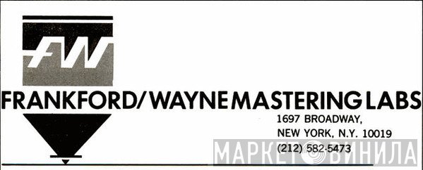 Frankford/Wayne Mastering Labs - Винил CD и Кассеты лейбла Frankford/Wayne Mastering Labs на сайте МаркетВинила