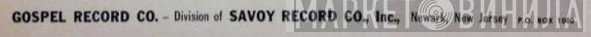 Gospel Record Co. - Винил CD и Кассеты лейбла Gospel Record Co. на сайте МаркетВинила