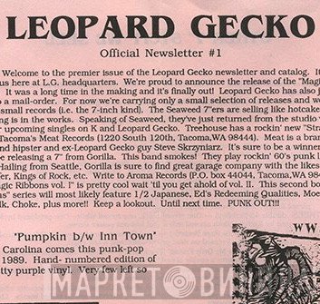 Leopard Gecko - Винил CD и Кассеты лейбла Leopard Gecko на сайте МаркетВинила