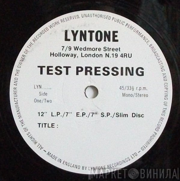 Lyntone Recordings Ltd. - Винил CD и Кассеты лейбла Lyntone Recordings Ltd. на сайте МаркетВинила