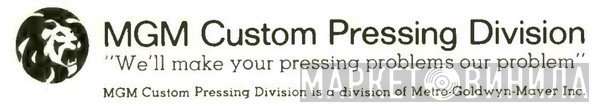 MGM Custom Pressing Division - Винил CD и Кассеты лейбла MGM Custom Pressing Division на сайте МаркетВинила