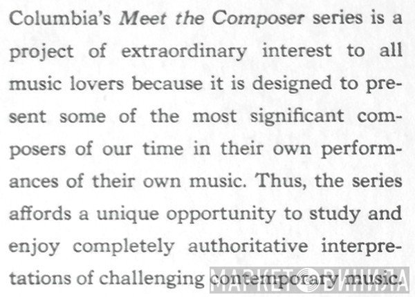 Meet the Composer - Винил CD и Кассеты лейбла Meet the Composer на сайте МаркетВинила