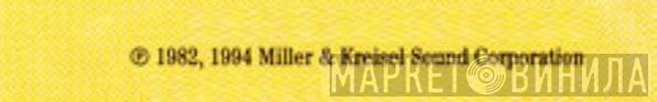 Miller & Kreisel Sound Corporation - Винил CD и Кассеты лейбла Miller & Kreisel Sound Corporation на сайте МаркетВинила