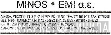 Minos-EMI S.A. - Винил CD и Кассеты лейбла Minos-EMI S.A. на сайте МаркетВинила
