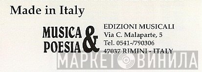 Musica & Poesia - Винил CD и Кассеты лейбла Musica & Poesia на сайте МаркетВинила