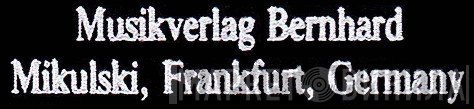 Musikverlag Bernhard Mikulski - Винил CD и Кассеты лейбла Musikverlag Bernhard Mikulski на сайте МаркетВинила
