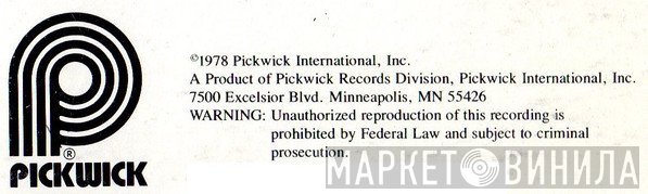 Pickwick Records Division - Винил CD и Кассеты лейбла Pickwick Records Division на сайте МаркетВинила