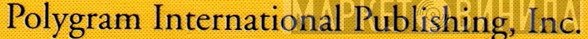 PolyGram International Publishing, Inc. - Винил CD и Кассеты лейбла PolyGram International Publishing, Inc. на сайте МаркетВинила