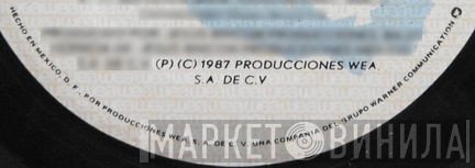 Producciones WEA, S.A. de C.V. - Винил CD и Кассеты лейбла Producciones WEA, S.A. de C.V. на сайте МаркетВинила