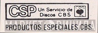 Productos Especiales CBS - Винил CD и Кассеты лейбла Productos Especiales CBS на сайте МаркетВинила