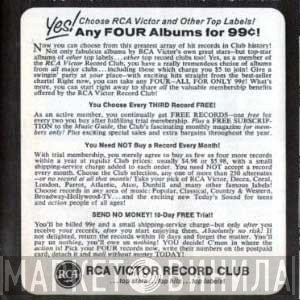 RCA Victor Record Club - Винил CD и Кассеты лейбла RCA Victor Record Club на сайте МаркетВинила