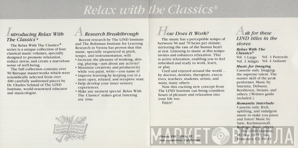 Relax With The Classics - Винил CD и Кассеты лейбла Relax With The Classics на сайте МаркетВинила