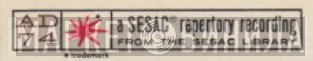 Sesac Repertory Recording - Винил CD и Кассеты лейбла Sesac Repertory Recording на сайте МаркетВинила