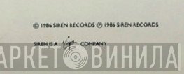 Siren Records  - Винил CD и Кассеты лейбла Siren Records (8) на сайте МаркетВинила