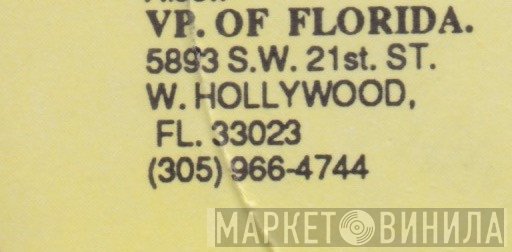 VP Of Florida - Винил CD и Кассеты лейбла VP Of Florida на сайте МаркетВинила