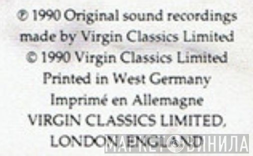 Virgin Classics Limited - Винил CD и Кассеты лейбла Virgin Classics Limited на сайте МаркетВинила