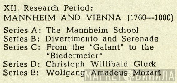 XII. Research Period: Mannheim And Vienna - Винил CD и Кассеты лейбла XII. Research Period: Mannheim And Vienna на сайте МаркетВинила